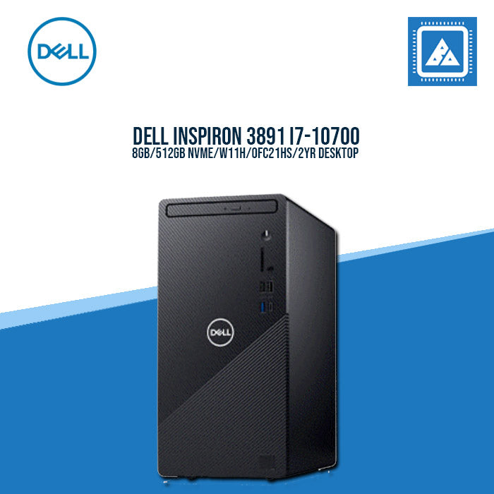 DELL INSPIRON 3891 I7-10700/8GB/512GB NVME/W11H/OFC21HS/2YR DESKTOP DELL INSPIRON 3891 I7-10700/8GB/512GB NVME/W11H/OFC21HS/2YR DESKTOP